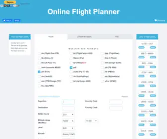 Onlineflightplanner.org(Online Flight Planner) Screenshot
