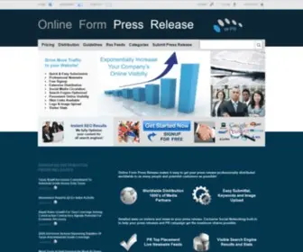 Onlineformpressrelease.com(Free press release) Screenshot