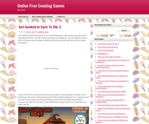 Onlinefreecookinggames.org(Online Free Cooking Games) Screenshot