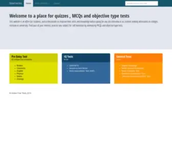 Onlinefreetests.com(Online Free Tests) Screenshot