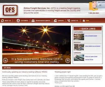 Onlinefreight.com(Online Freight Services) Screenshot