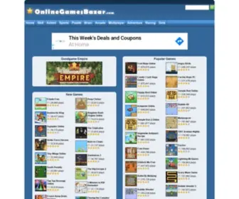 Onlinegamesbazar.com(Online Games Bazar has the largest collection of free online games. Our game collection) Screenshot