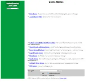 Onlinegamingzone.com(Online Games) Screenshot