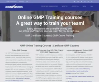 Onlinegmptraining.com(Online GMP training courses) Screenshot