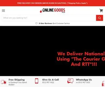 Onlinegoods.co.za(Create an Ecommerce Website and Sell Online) Screenshot