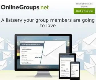 Onlinegroups.net(Listservs your group members will love) Screenshot