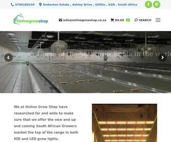 Onlinegrowshop.co.za(Hydroponics & Indoor Grow Equipment) Screenshot