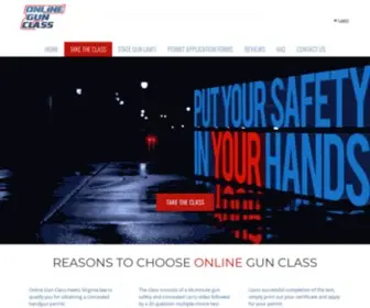 Onlinegunclass.com(Iowa Concealed Weapon Permit Online) Screenshot