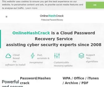 Onlinehashcrack.com(Office) Screenshot