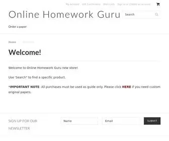 Onlinehomework.guru(Onlinehomework guru) Screenshot