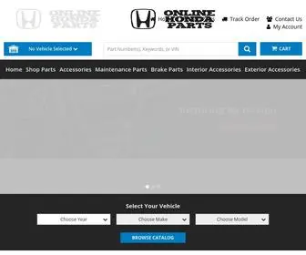 Onlinehondaparts.com(Purchase Genuine OEM Honda Parts and Accessories) Screenshot