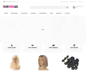 Onlinehumanhair.com(Buy Human Hair Online) Screenshot