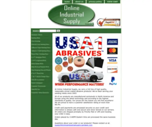Onlineindustrialsupply.com(Online Industrial Supply Corporation) Screenshot