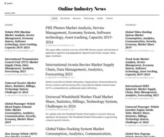 Onlineindustrynews.com(Online Industry News) Screenshot