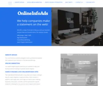 Onlineinfoads.com(Leader in web design and SEO) Screenshot