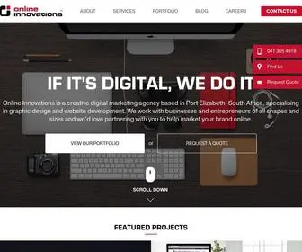 Onlineinnovations.com(Digital Marketing and Web Design Agency Port Elizabeth) Screenshot