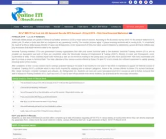 Onlineitiresult.com(Online ITI Result) Screenshot