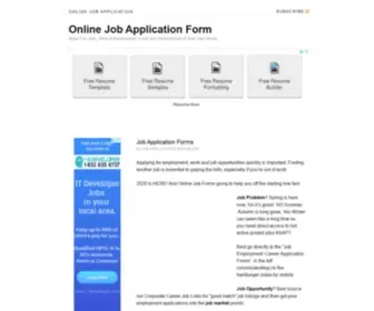 Onlinejobapplicationform.com(Job Application Forms) Screenshot