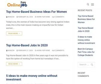 Onlinejobkaro.com(OnlineJobKaro) Screenshot