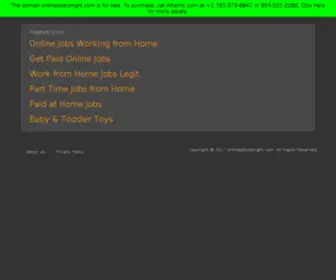 Onlinejobstonight.com(Legitimate Online Jobs) Screenshot
