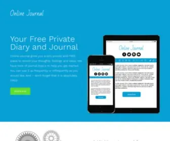 Onlinejournal.com(Online Journal and Diary) Screenshot