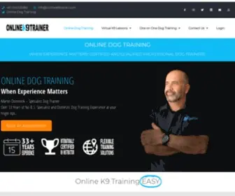 Onlinek9Trainer.com(Dog Training Brisbane) Screenshot