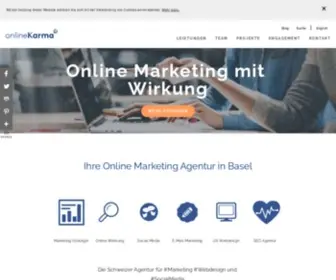 Onlinekarma.ch(Online Marketing Agentur) Screenshot