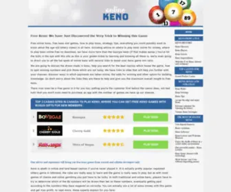 Onlinekeno.org(Free Keno) Screenshot