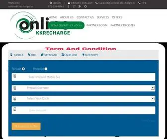 Onlinekkrecharge.in(Onkk Recharge Newwork) Screenshot