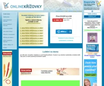 OnlinekrizovKy.cz(ONLINE KŘÍŽOVKY .CZ) Screenshot
