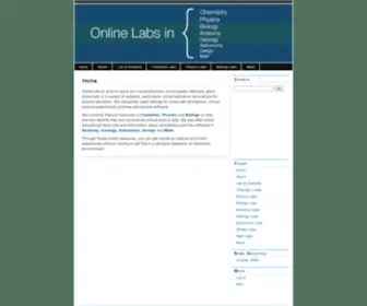 Onlinelabs.in(Virtual laboratory simulations for science education) Screenshot