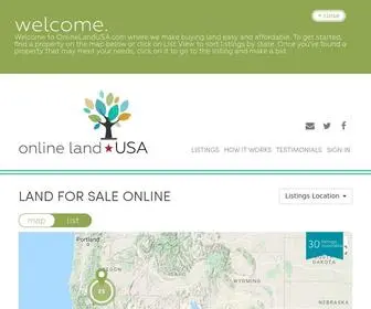 Onlinelandusa.com(Land for sale online in Oregon) Screenshot