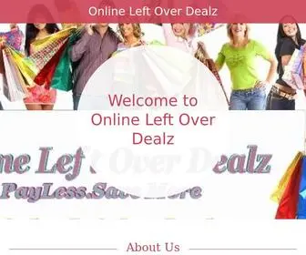 Onlineleftoverdealz.com(Online Left Over Dealz) Screenshot