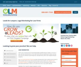 Onlinelegalmarketing.com(Online Legal Marketing) Screenshot