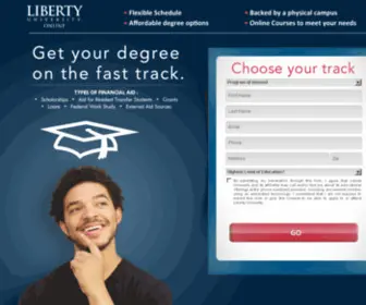 Onlinelibertydegrees.com(Liberty University) Screenshot