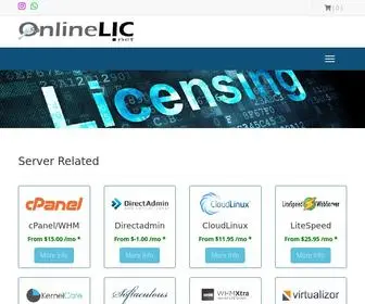 Onlinelic.net(Cheap cPanel License and Cheap Directadmin License) Screenshot