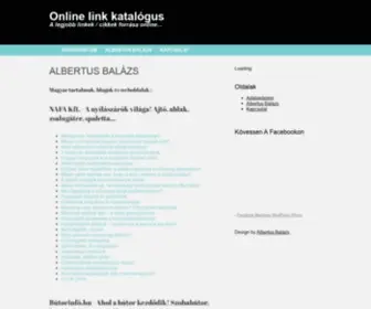 Onlinelinkkatalogus.hu(Albertus Balázs) Screenshot