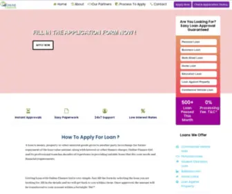 Onlineloansfinancing.com(Online Finance Limited) Screenshot