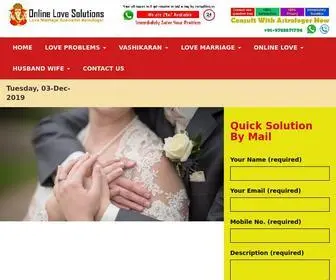 Onlinelovesolutions.com(Online Love Solutions) Screenshot