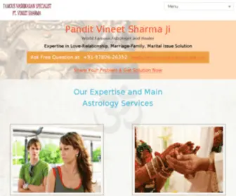 Onlinelovevashikaranspecialist.com(Pandit Vineet Sharma JI) Screenshot