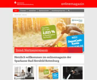 Onlinemagazin-SPK-Hef.de(Onlinemagazin der Sparkasse Bad Hersfeld) Screenshot