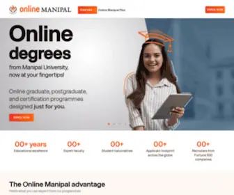 Onlinemanipal.com(Online Bachelor and Master Programmes) Screenshot