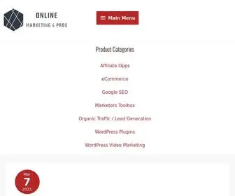Onlinemarketing4Pros.com(Online Marketing 4 Pros) Screenshot