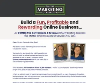 Onlinemarketingclassroom.com(Online marketing classroom) Screenshot