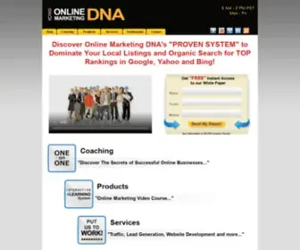 Onlinemarketingdna.com(Online Marketing DNA) Screenshot