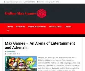 Onlinemaxgames.com(Online Max Games) Screenshot