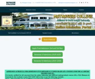 Onlinemaynaguricollege.org.in(Maynaguri College Online) Screenshot