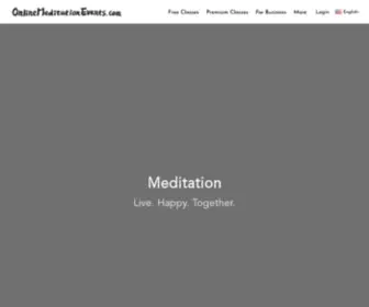 Onlinemeditationevents.com(Online Meditation Classes) Screenshot
