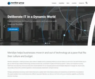 Onlinemeridian.com(Meridian Group International) Screenshot
