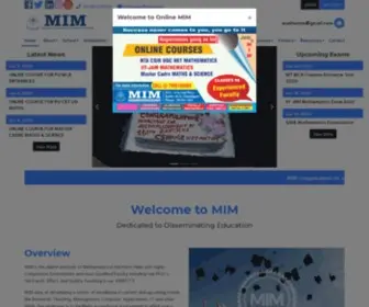 Onlinemim.com(Best Online Coaching for CSIR UGC NET Mathematics) Screenshot